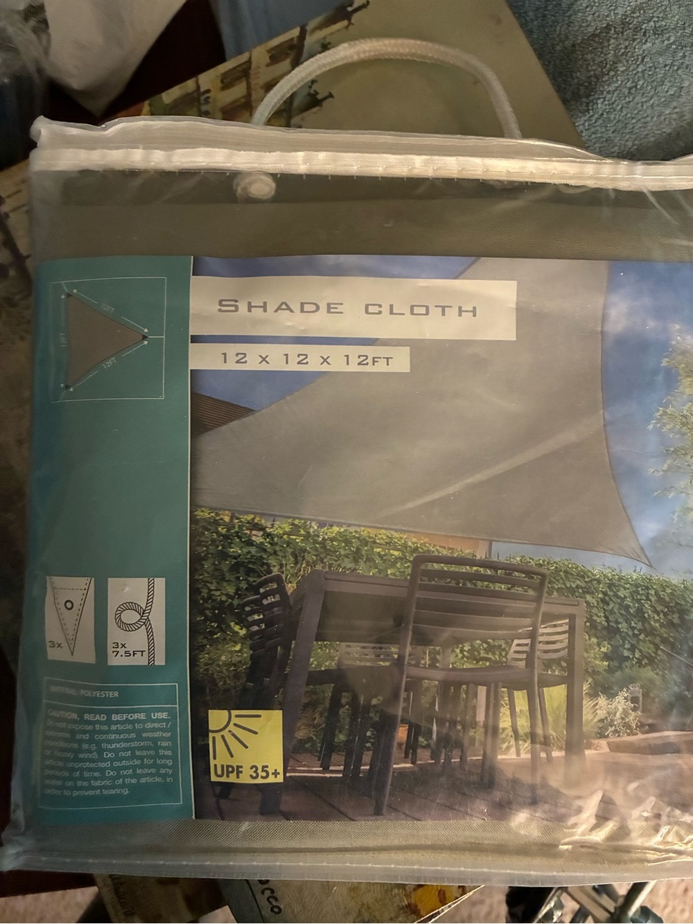Shade Clothe Sun Shade -Ambiance NWT- patio home